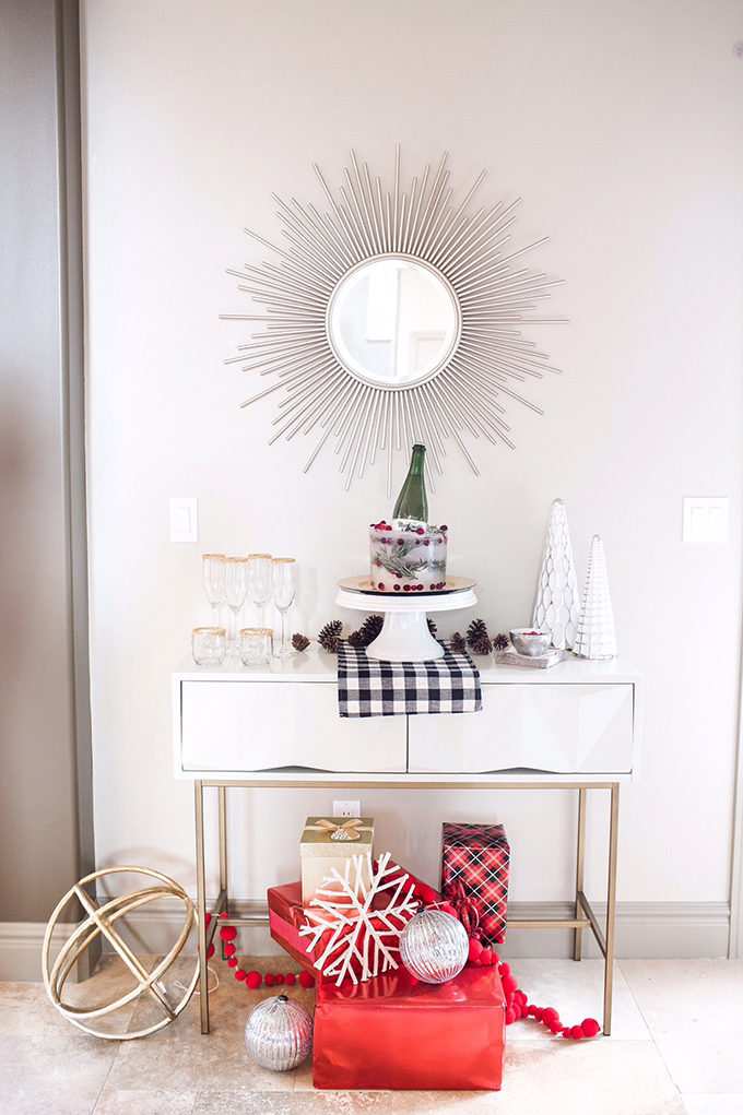 christmas bar set up