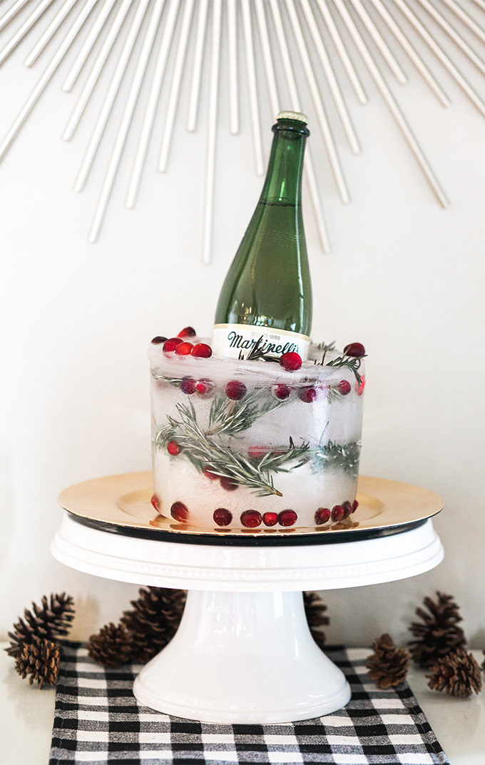 diy holiday ice bucket