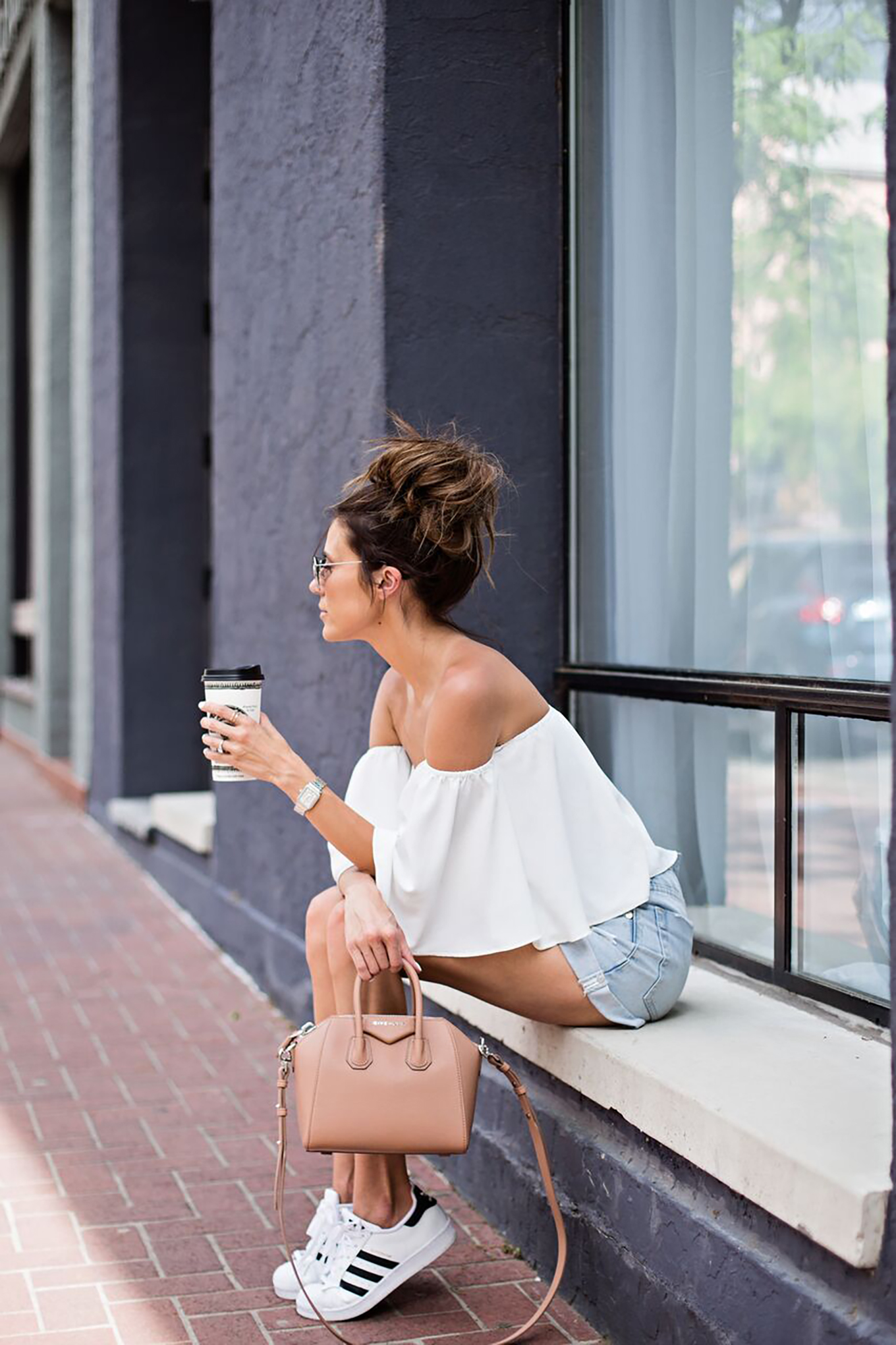 off-the-shoulder summer top