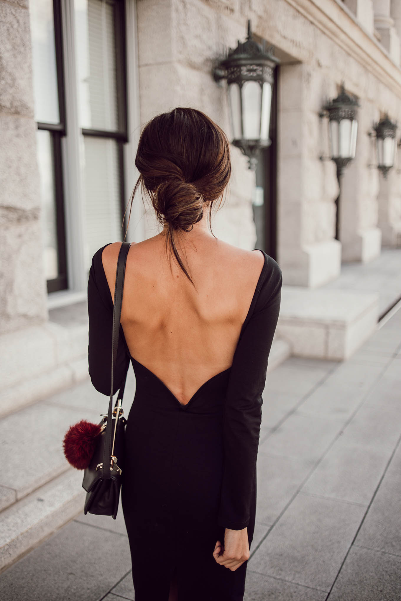 pretty open back dress