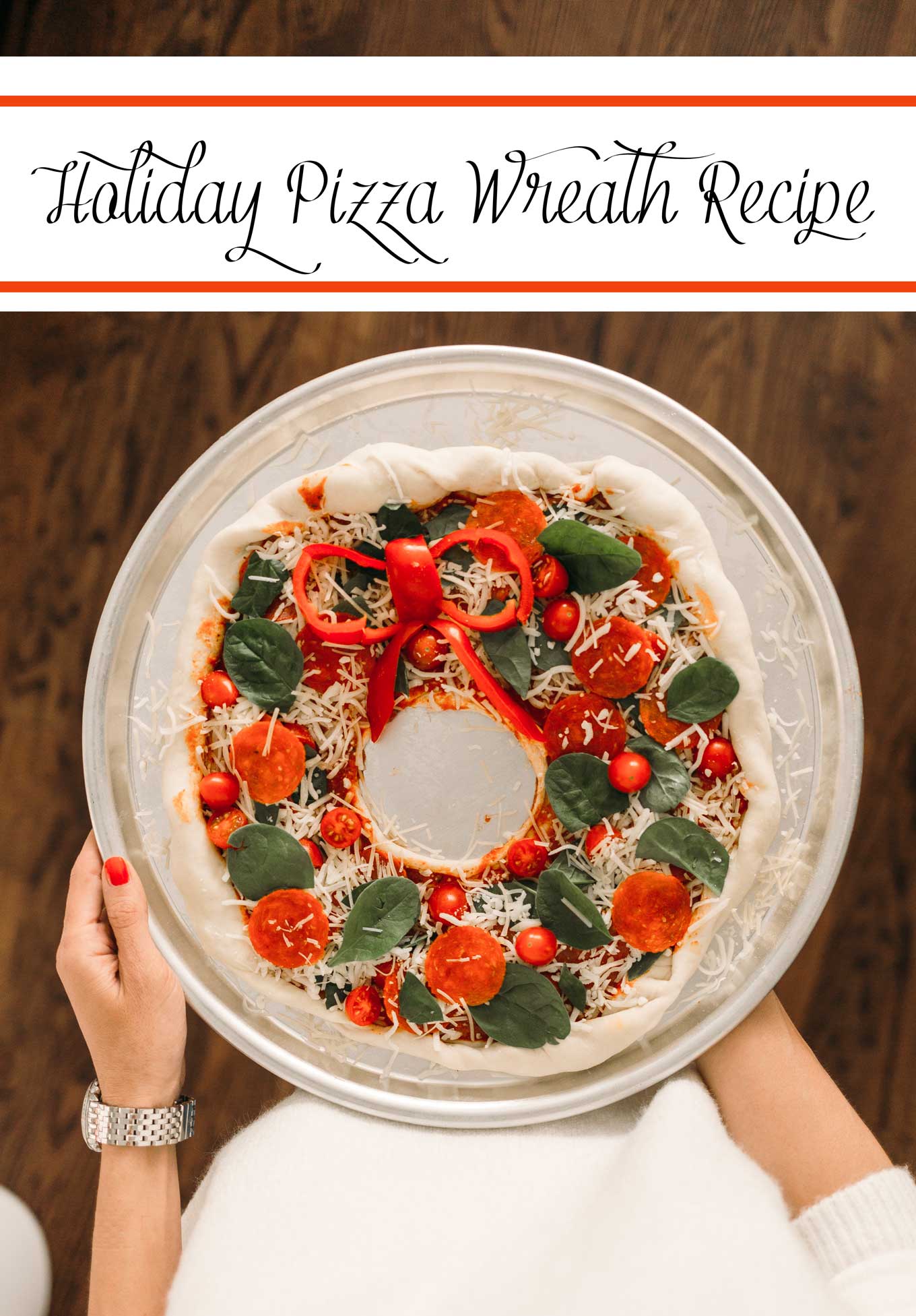 Holiday Pizza Wreath Recipe 