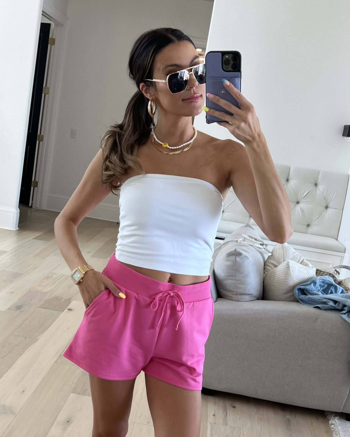 pink Terry shorts, sweatshorts, loungewear, amazon prime day, prime day deals, summer clothing, prime day