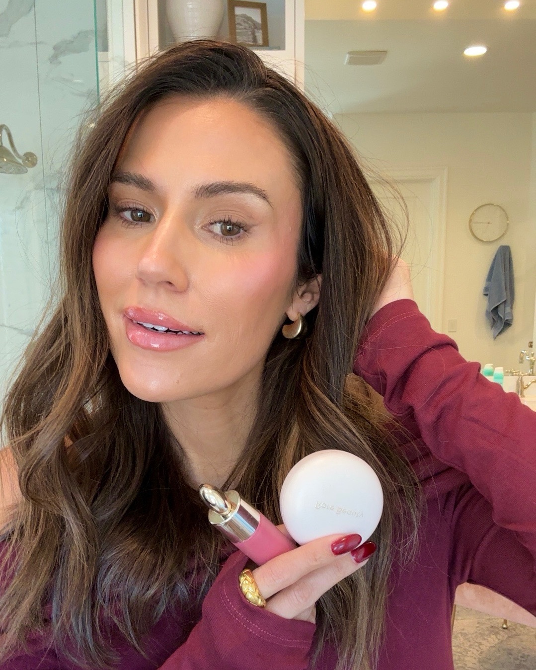 Christine Andrews makeup blush combo and favorite curling iron on sale at sephora