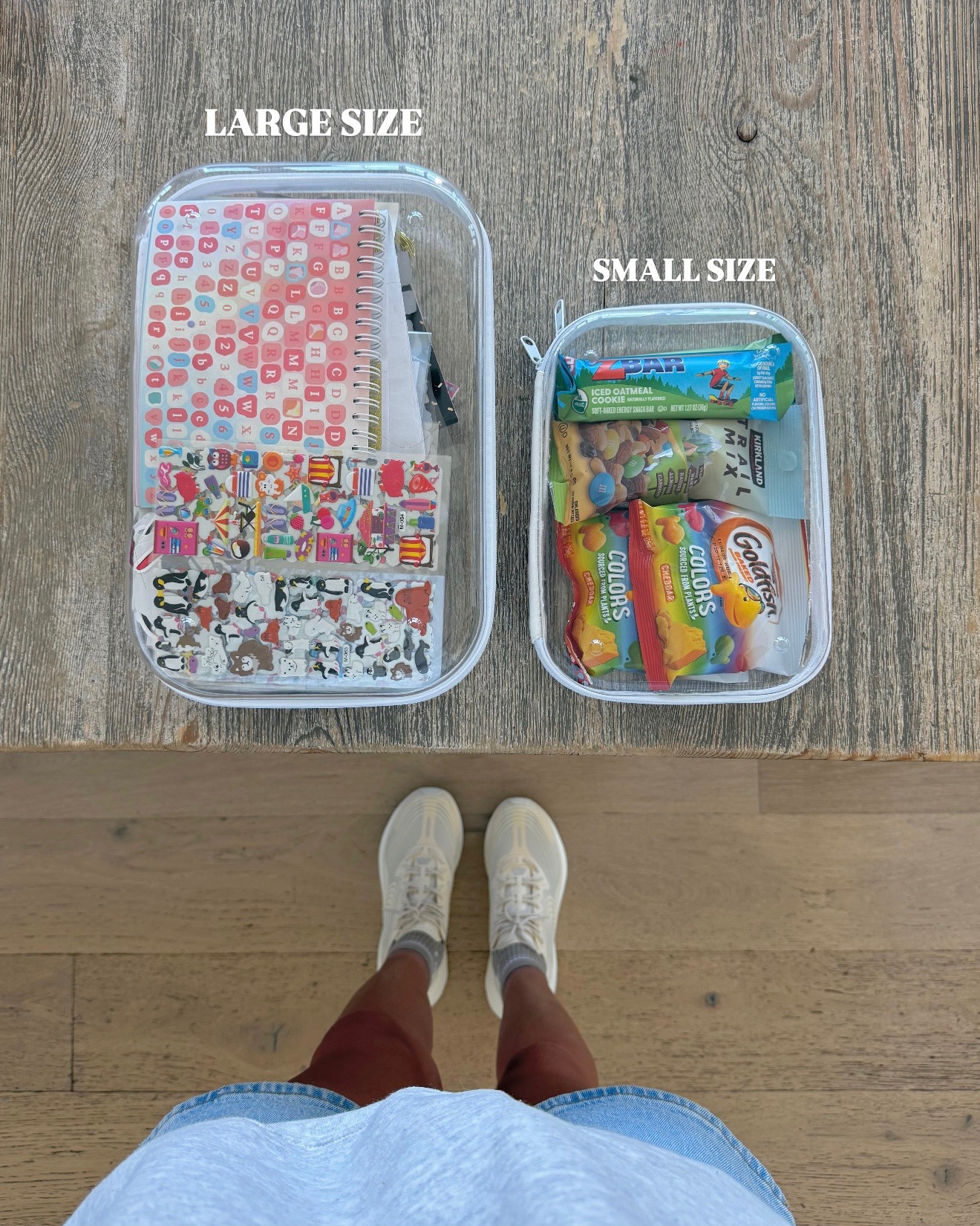 art and snack organizers from Target