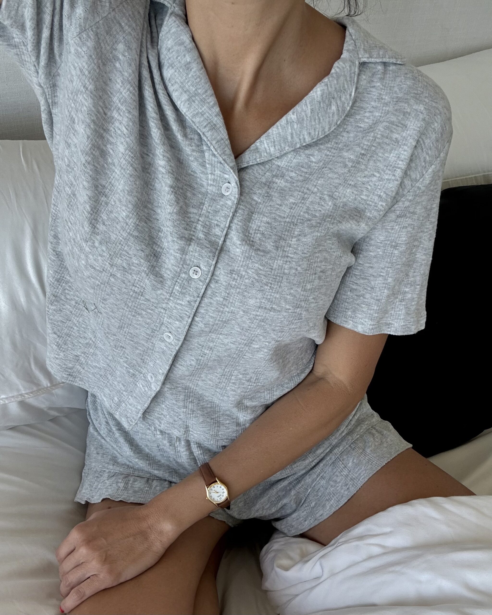 Christine Andrew in Target pajamas