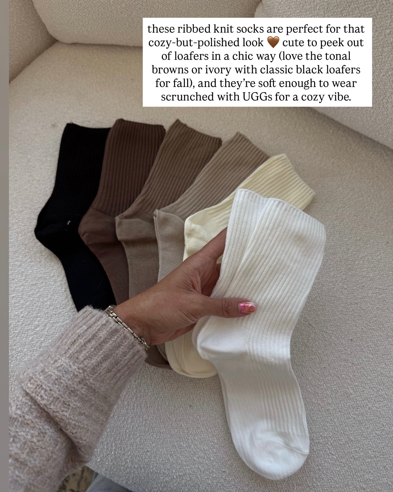 christine andrew's fall socks from amazon